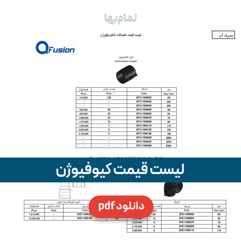 لیست قیمت کیوفیوژن