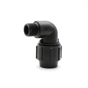 زانو نر پیچی ۹۰ درجه پلی اتیلن